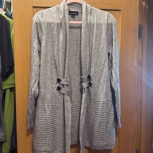 Long grey medium cardigan